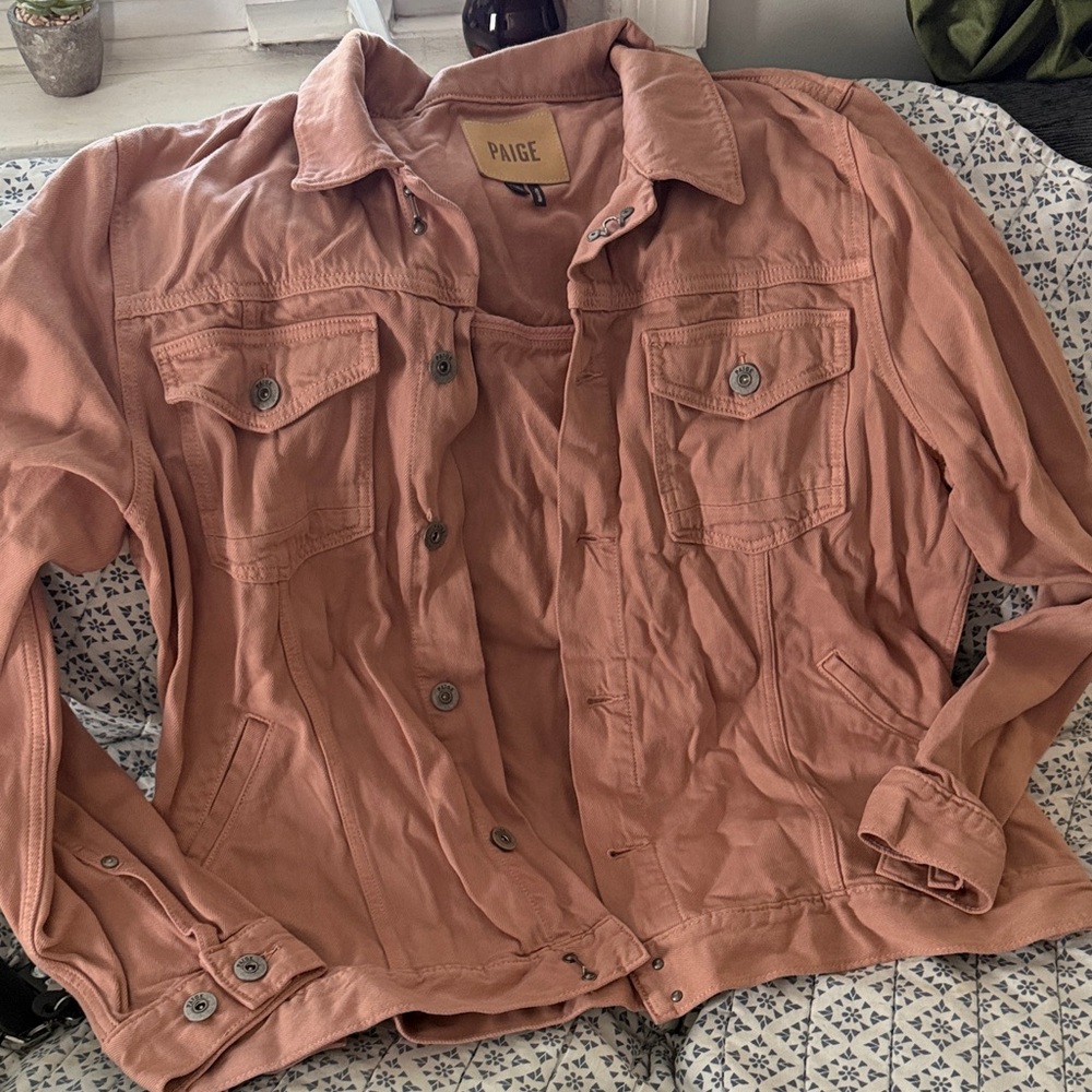 PAIGE Women's Dusty Pink Jean Jacket